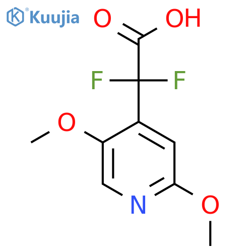 2-(2,5-dimethoxypyridin-4-yl)-2,2-difluoroacetic acid structure