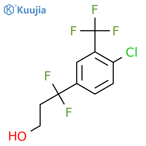 3-4-chloro-3-(trifluoromethyl)phenyl-3,3-difluoropropan-1-ol structure