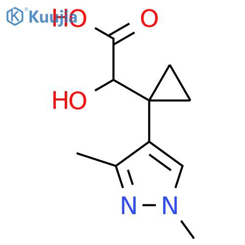 2-1-(1,3-dimethyl-1H-pyrazol-4-yl)cyclopropyl-2-hydroxyacetic acid structure
