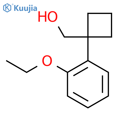 1-(2-ethoxyphenyl)cyclobutylmethanol structure