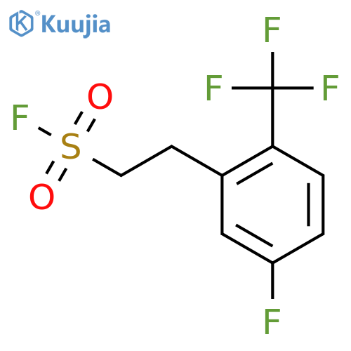 2-5-fluoro-2-(trifluoromethyl)phenylethane-1-sulfonyl fluoride structure