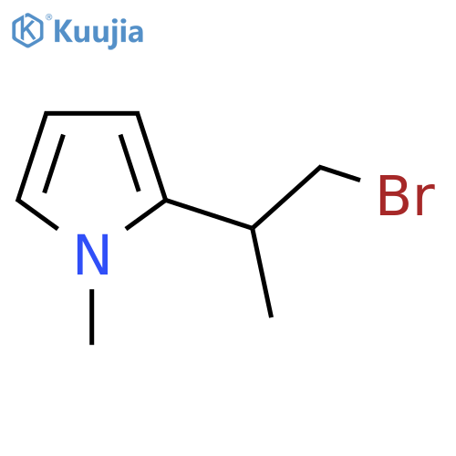 2-(1-bromopropan-2-yl)-1-methyl-1H-pyrrole structure