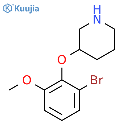 3-(2-Bromo-6-methoxyphenoxy)piperidine structure