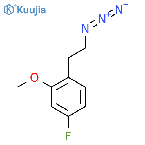 1-(2-azidoethyl)-4-fluoro-2-methoxybenzene structure