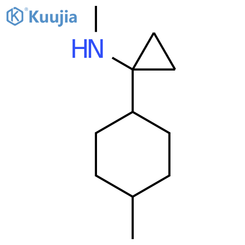 N-methyl-1-(4-methylcyclohexyl)cyclopropan-1-amine structure