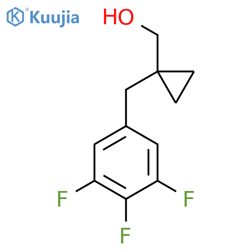{1-(3,4,5-trifluorophenyl)methylcyclopropyl}methanol structure
