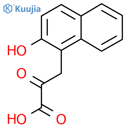 3-(2-Hydroxynaphthalen-1-yl)-2-oxopropanoic acid structure