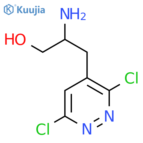 2-amino-3-(3,6-dichloropyridazin-4-yl)propan-1-ol structure