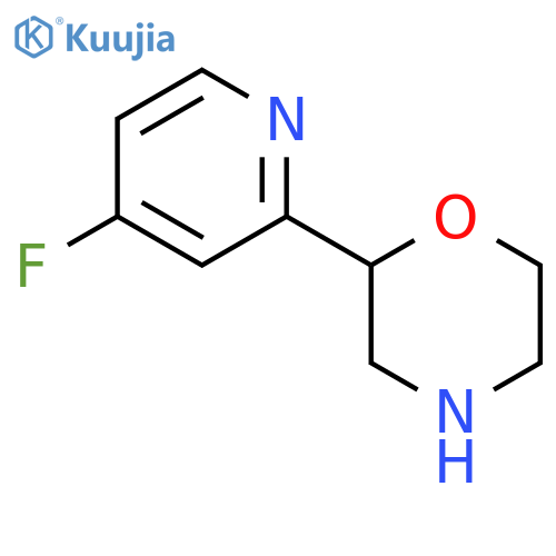 2-(4-fluoropyridin-2-yl)morpholine structure