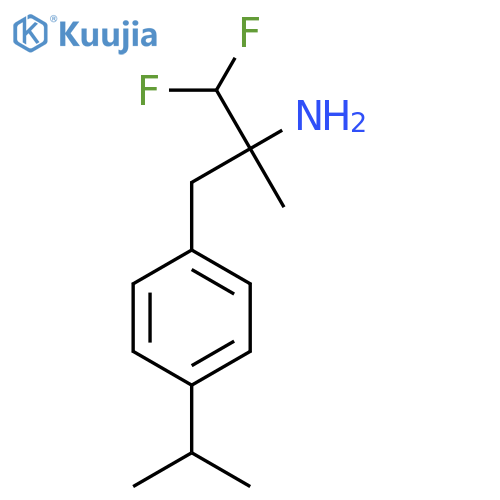 1,1-difluoro-2-methyl-3-4-(propan-2-yl)phenylpropan-2-amine structure