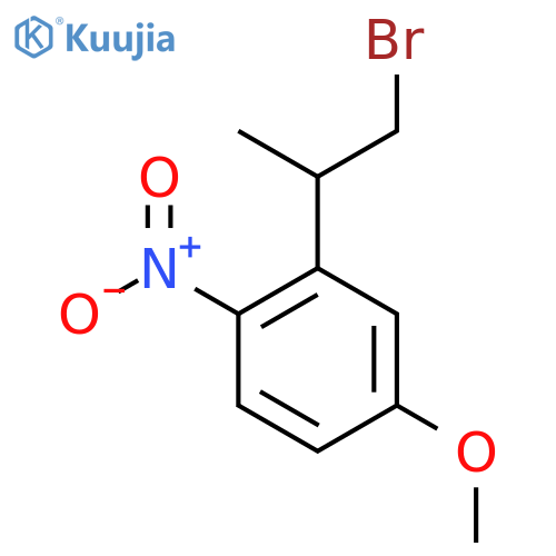2-(1-Bromopropan-2-yl)-4-methoxy-1-nitrobenzene structure