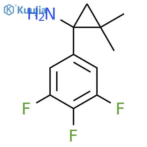 2,2-dimethyl-1-(3,4,5-trifluorophenyl)cyclopropan-1-amine structure