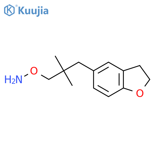 O-3-(2,3-dihydro-1-benzofuran-5-yl)-2,2-dimethylpropylhydroxylamine structure