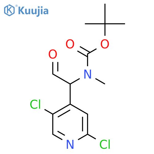 tert-butyl N-1-(2,5-dichloropyridin-4-yl)-2-oxoethyl-N-methylcarbamate structure