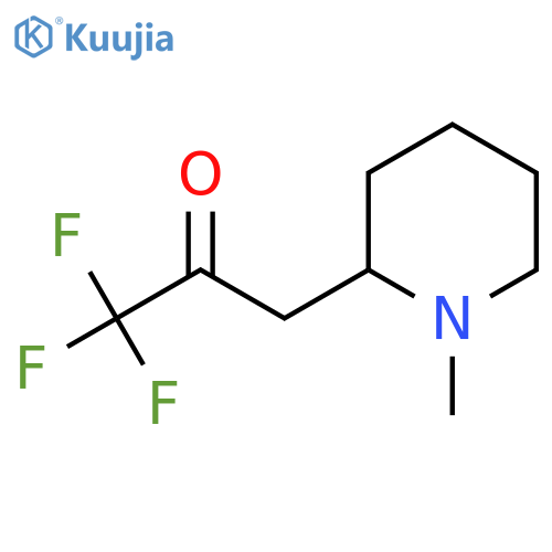 1,1,1-trifluoro-3-(1-methylpiperidin-2-yl)propan-2-one structure