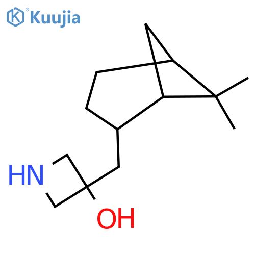 3-({6,6-dimethylbicyclo3.1.1heptan-2-yl}methyl)azetidin-3-ol structure