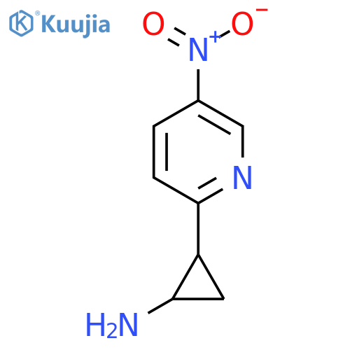 2-(5-Nitropyridin-2-yl)cyclopropan-1-amine structure