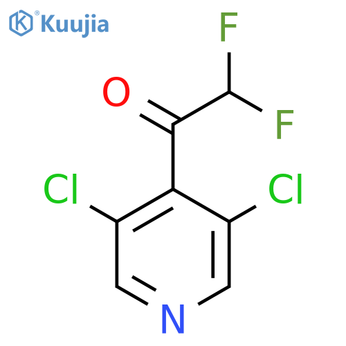 1-(3,5-dichloropyridin-4-yl)-2,2-difluoroethan-1-one structure