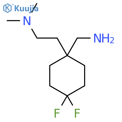 {1-2-(dimethylamino)ethyl-4,4-difluorocyclohexyl}methanamine structure