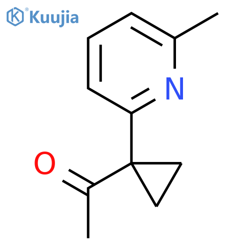 1-1-(6-methylpyridin-2-yl)cyclopropylethan-1-one structure