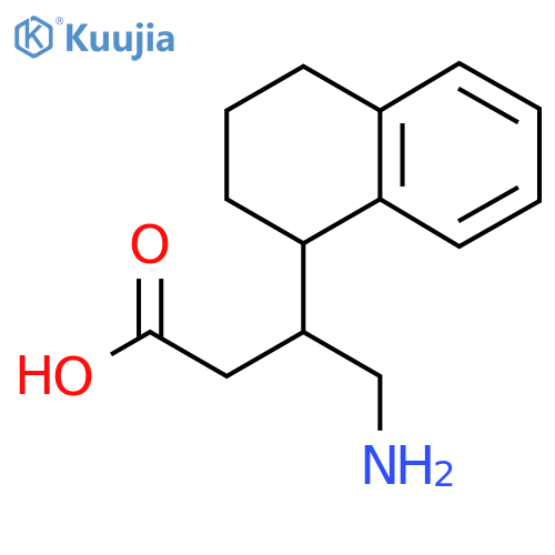 4-amino-3-(1,2,3,4-tetrahydronaphthalen-1-yl)butanoic acid structure