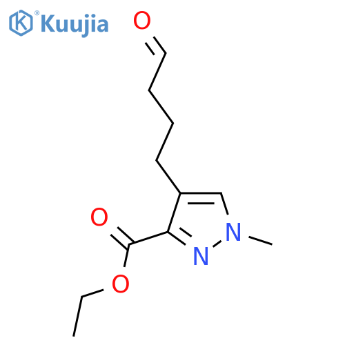 ethyl 1-methyl-4-(4-oxobutyl)-1H-pyrazole-3-carboxylate structure