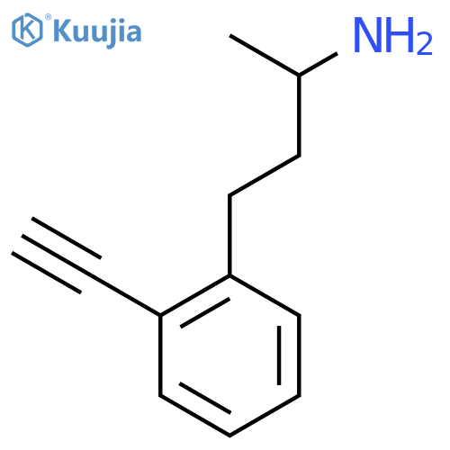 4-(2-ethynylphenyl)butan-2-amine structure