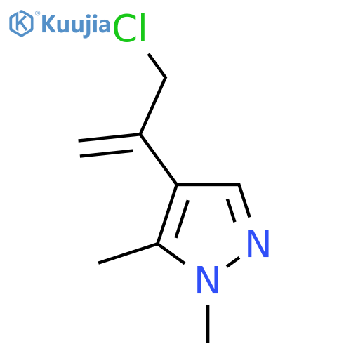 4-(3-chloroprop-1-en-2-yl)-1,5-dimethyl-1H-pyrazole structure