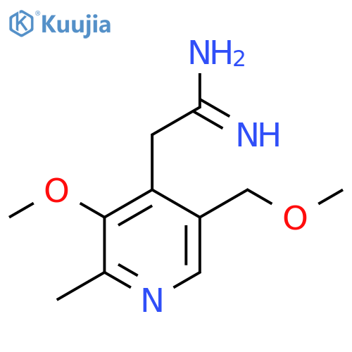 2-3-methoxy-5-(methoxymethyl)-2-methylpyridin-4-ylethanimidamide structure