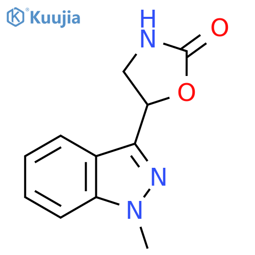 5-(1-methyl-1H-indazol-3-yl)-1,3-oxazolidin-2-one structure