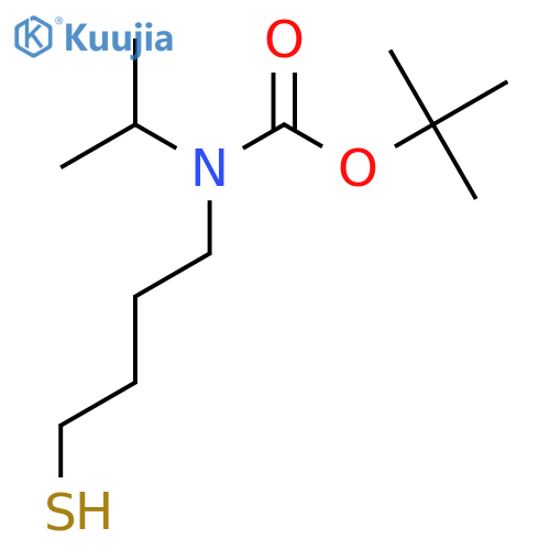 tert-butyl N-(propan-2-yl)-N-(4-sulfanylbutyl)carbamate structure
