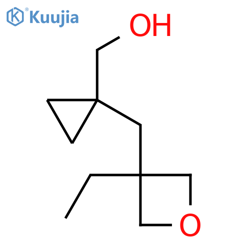 {1-(3-ethyloxetan-3-yl)methylcyclopropyl}methanol structure