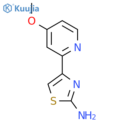 4-(4-methoxypyridin-2-yl)-1,3-thiazol-2-amine structure