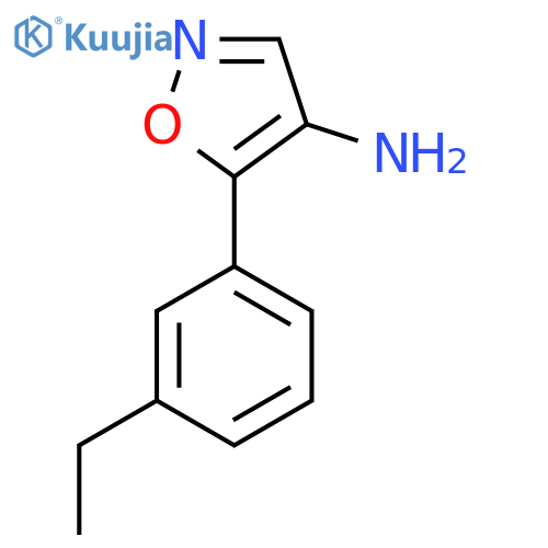 5-(3-ethylphenyl)-1,2-oxazol-4-amine structure