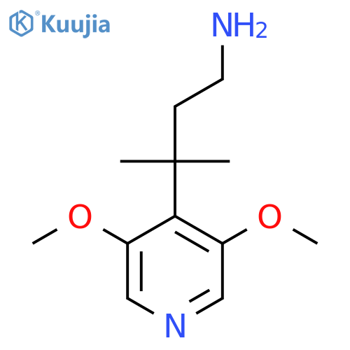 3-(3,5-dimethoxypyridin-4-yl)-3-methylbutan-1-amine structure