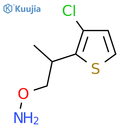 O-2-(3-chlorothiophen-2-yl)propylhydroxylamine structure