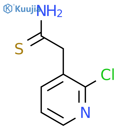2-(2-chloropyridin-3-yl)ethanethioamide structure