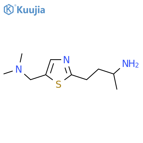 4-{5-(dimethylamino)methyl-1,3-thiazol-2-yl}butan-2-amine structure