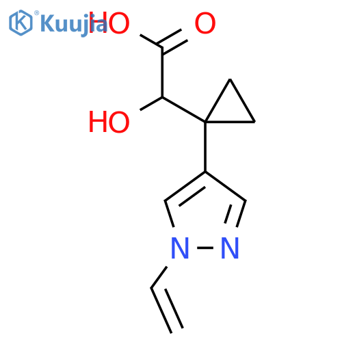 2-1-(1-ethenyl-1H-pyrazol-4-yl)cyclopropyl-2-hydroxyacetic acid structure