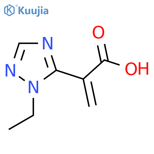 2-(1-ethyl-1H-1,2,4-triazol-5-yl)prop-2-enoic acid structure