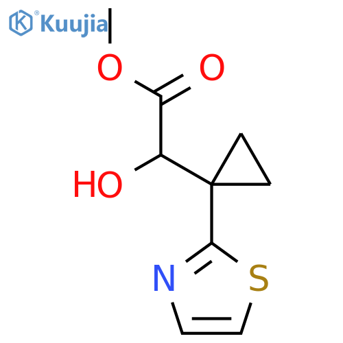 methyl 2-hydroxy-2-1-(1,3-thiazol-2-yl)cyclopropylacetate structure