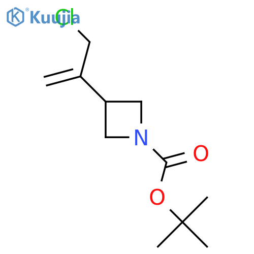 tert-butyl 3-(3-chloroprop-1-en-2-yl)azetidine-1-carboxylate structure