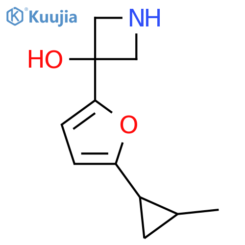 3-5-(2-methylcyclopropyl)furan-2-ylazetidin-3-ol structure