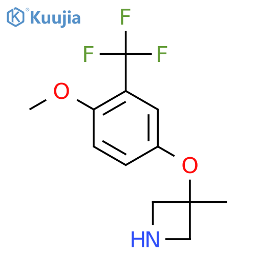 3-4-methoxy-3-(trifluoromethyl)phenoxy-3-methylazetidine structure