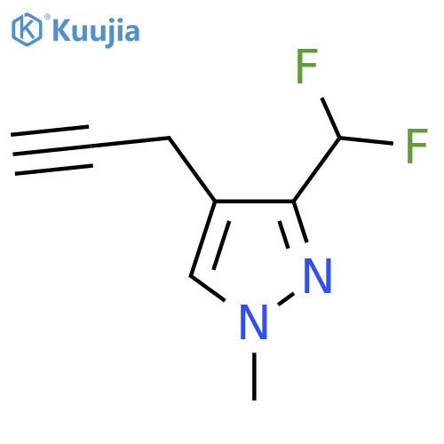 3-(difluoromethyl)-1-methyl-4-(prop-2-yn-1-yl)-1H-pyrazole structure