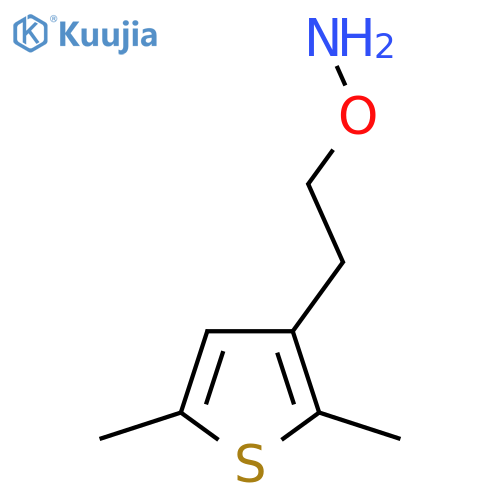 O-2-(2,5-dimethylthiophen-3-yl)ethylhydroxylamine structure