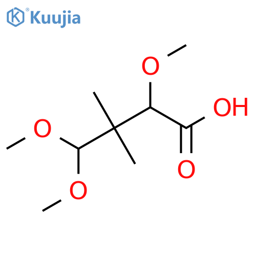 2,4,4-Trimethoxy-3,3-dimethylbutanoic acid structure