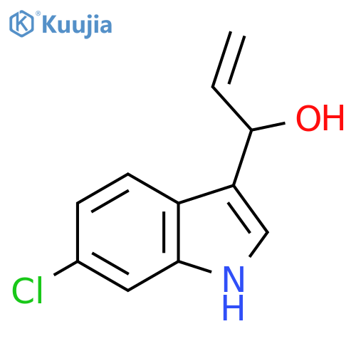 1-(6-chloro-1H-indol-3-yl)prop-2-en-1-ol structure