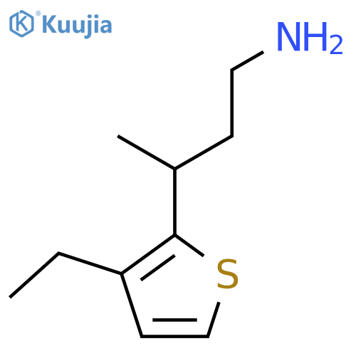 3-(3-ethylthiophen-2-yl)butan-1-amine structure