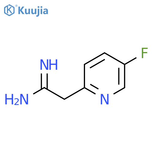 2-(5-fluoropyridin-2-yl)ethanimidamide structure